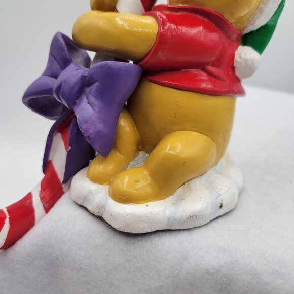 Disney WINNIE THE POOH Christmas Decor Mantle Stocking Hanger Candy Cane - Picture 3 of 9